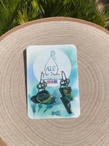 Storm cloud earrings-mini