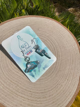 Storm cloud earrings-mini