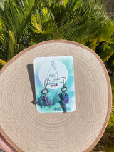 Storm cloud earrings-mini