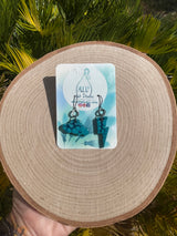 Storm cloud earrings-mini