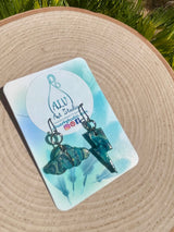 Storm cloud earrings-mini