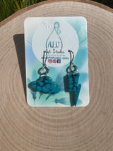 Storm cloud earrings-mini