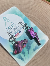 Storm cloud earrings-mini
