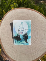 Storm cloud earrings-mini