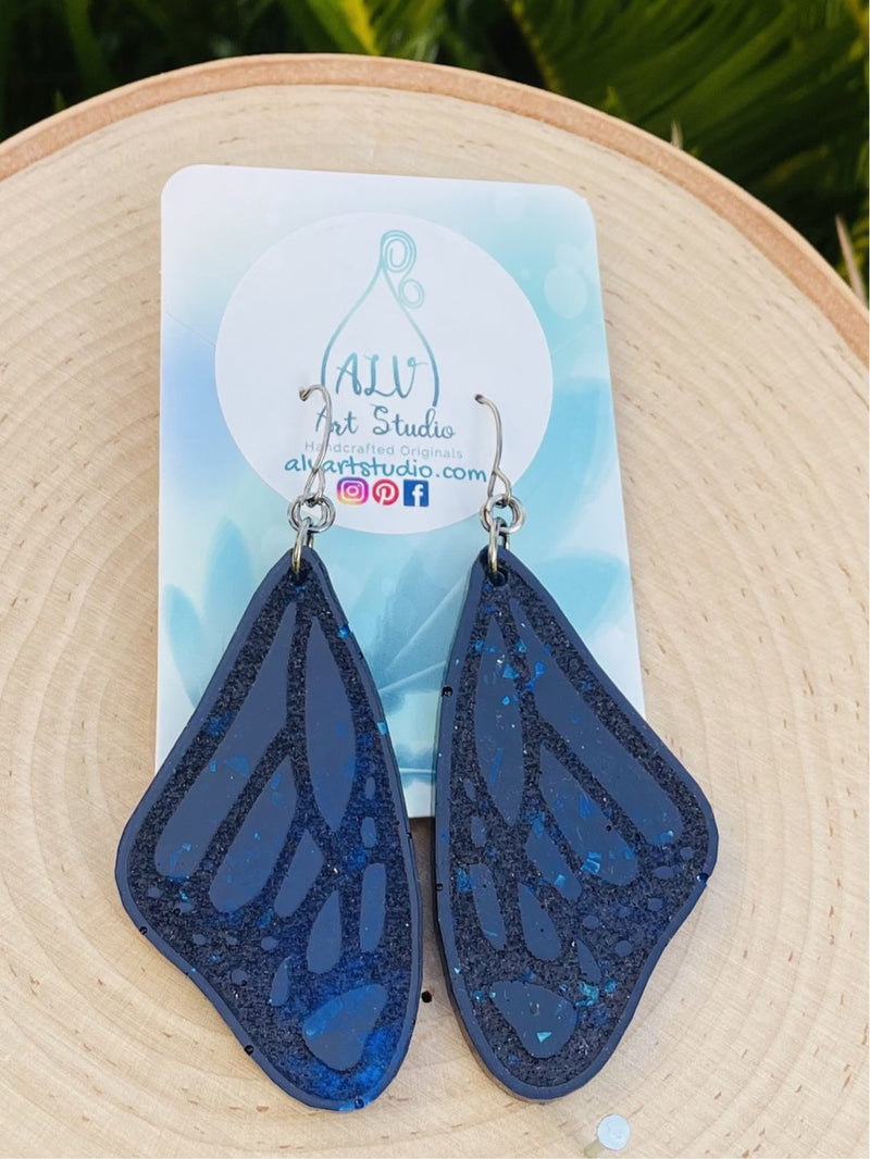 Resin Earrings🦋 Butterfly wings